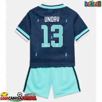 Camisa de Futebol Alemanha Deniz Undav #13 Equipamento Secundário Infantil Mundo 2026 Manga Curta (+ Calças curtas)